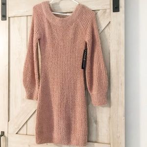 Pink Sweater Dress